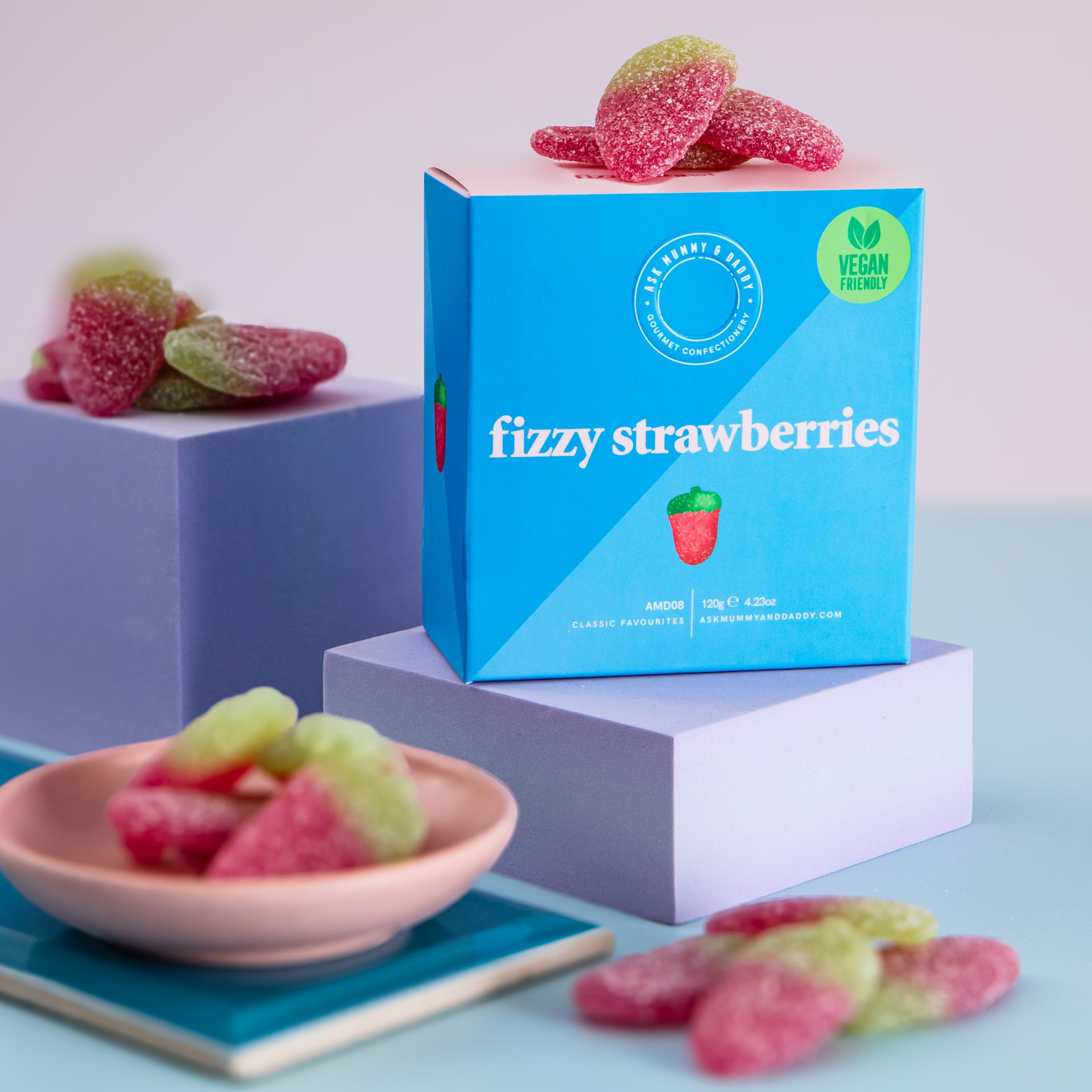 Prodct information banner - Fizzy Strawberries Gift Box
