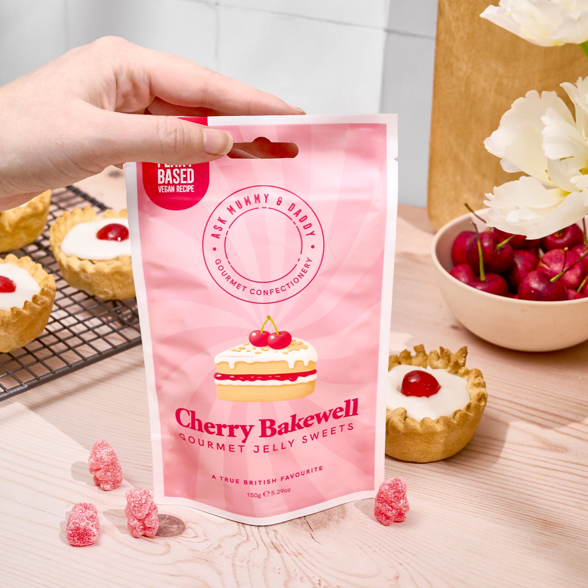 Cherry Bakewell Share Bag