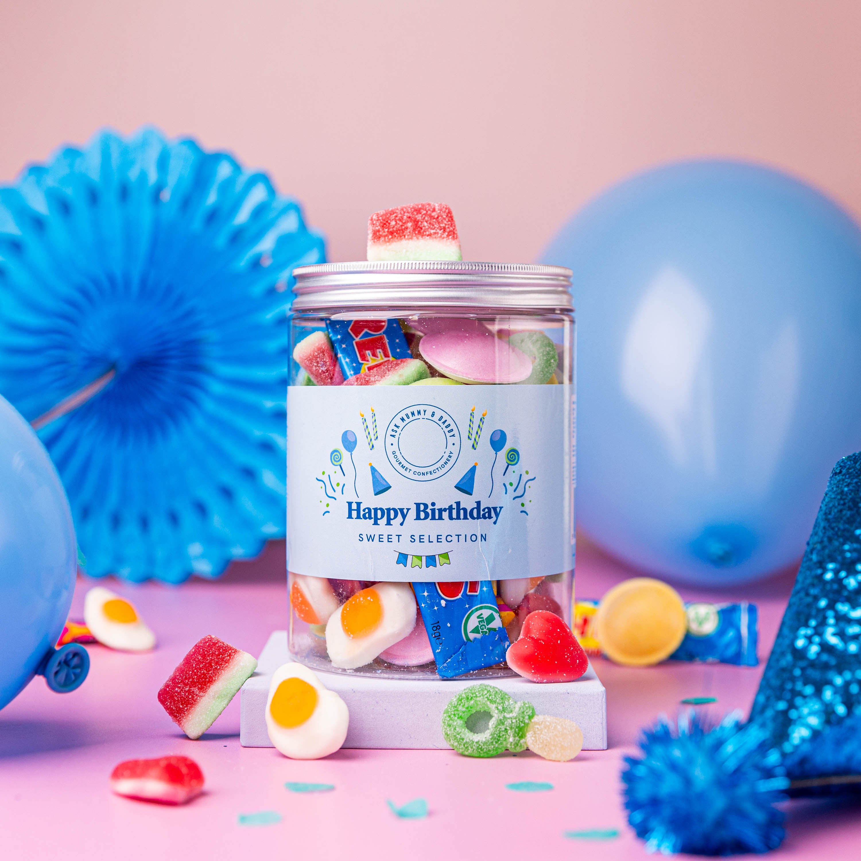 Happy Birthday Blue 1L Share Tub