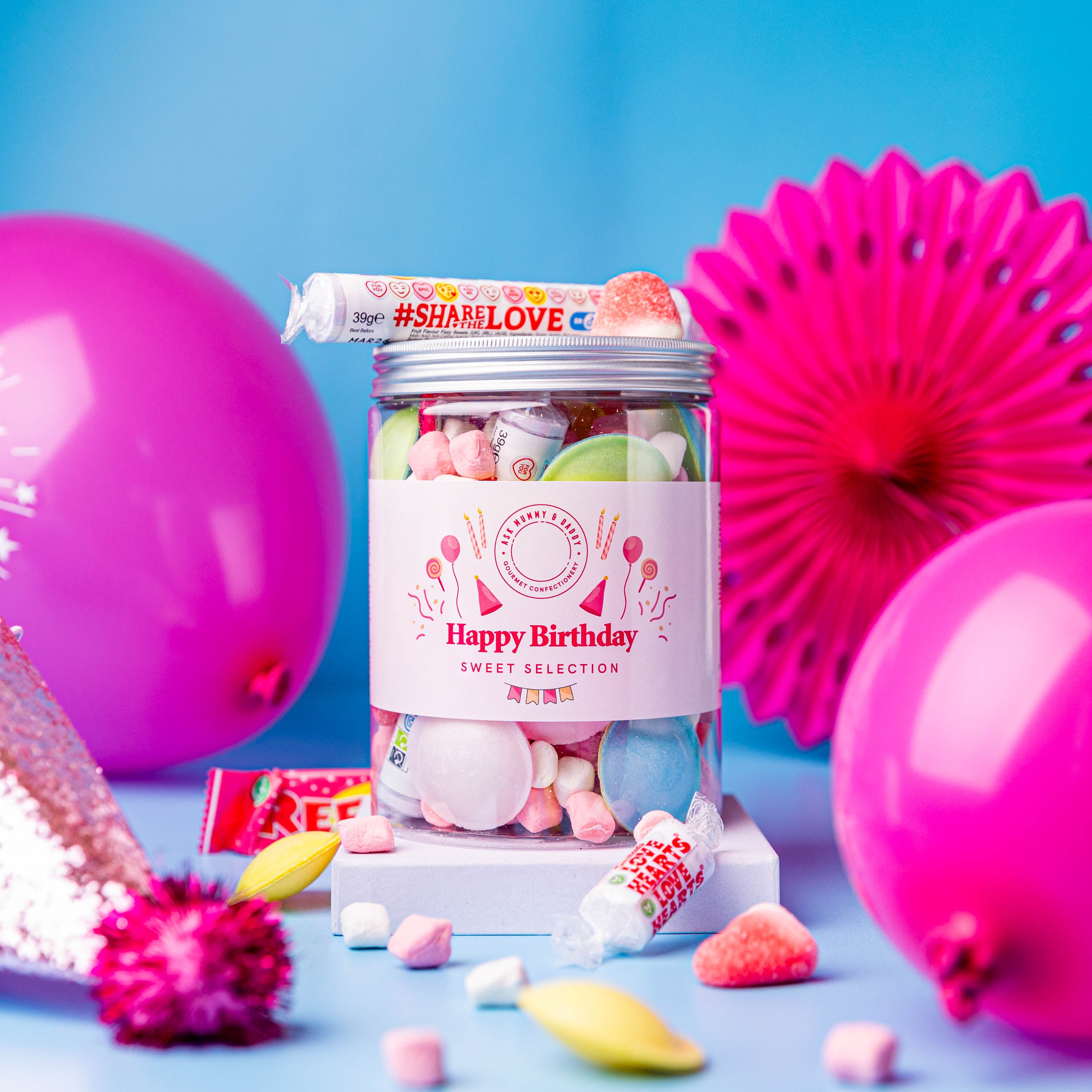 Happy Birthday Pink 1L Share Tub